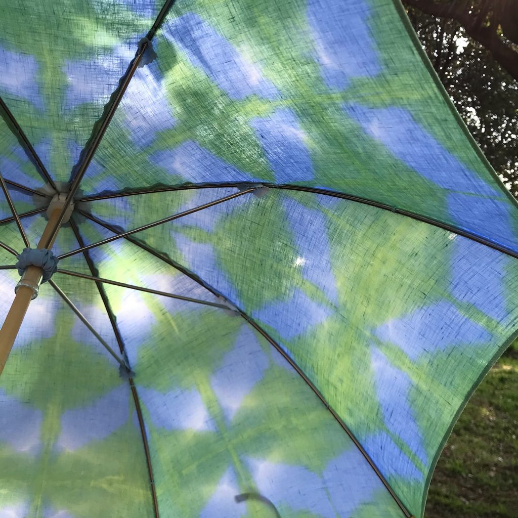 染めの日傘
